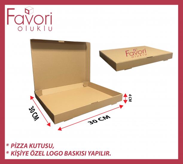 PİZZA KUTUSU 30cm x 30cm x 4cm 